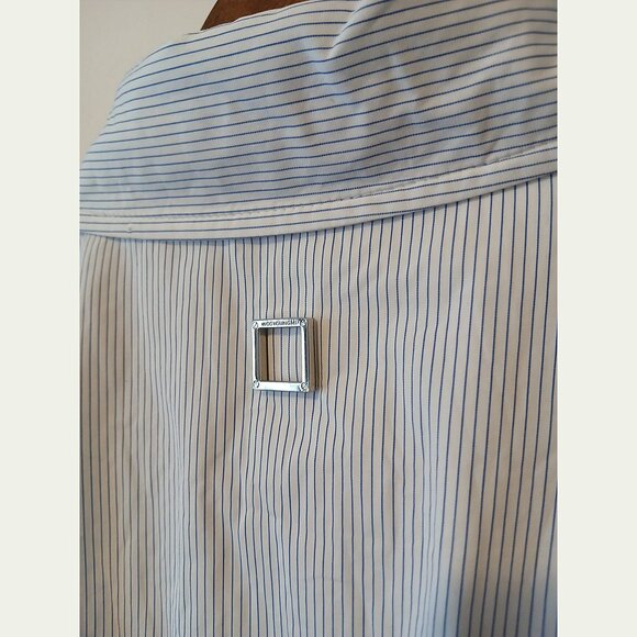 WOOYOUNGMI - Two-length lateral slit white shirt - Sz 52 - Picture 7 of 12